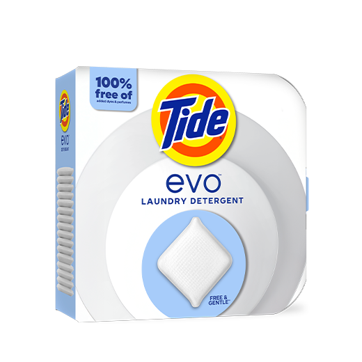 Tide evo Laundry Detergent Tiles, Free & Gentle