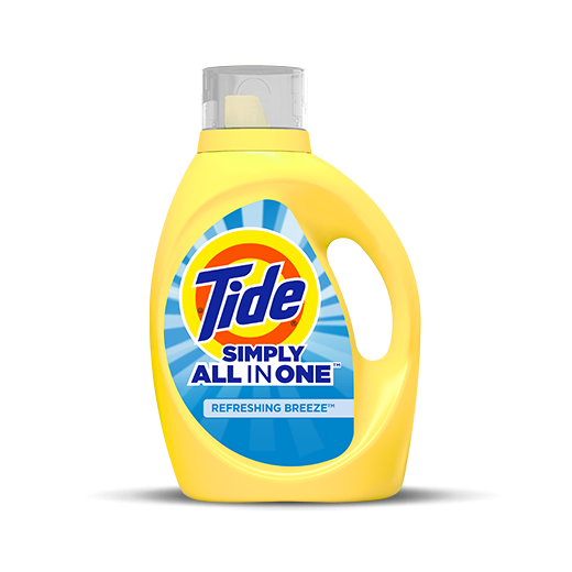 Tide Simply All-In-One Liquid Laundry Detergent, Refreshing Breeze