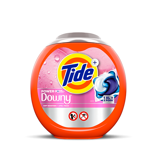 Tide Power PODS® with Downy Soft Boosters, Lasting Freshness with April Fresh Scent