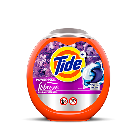 Tide Power PODS® Febreze Odor Eliminators + Lasting Freshness Spring & Renewal